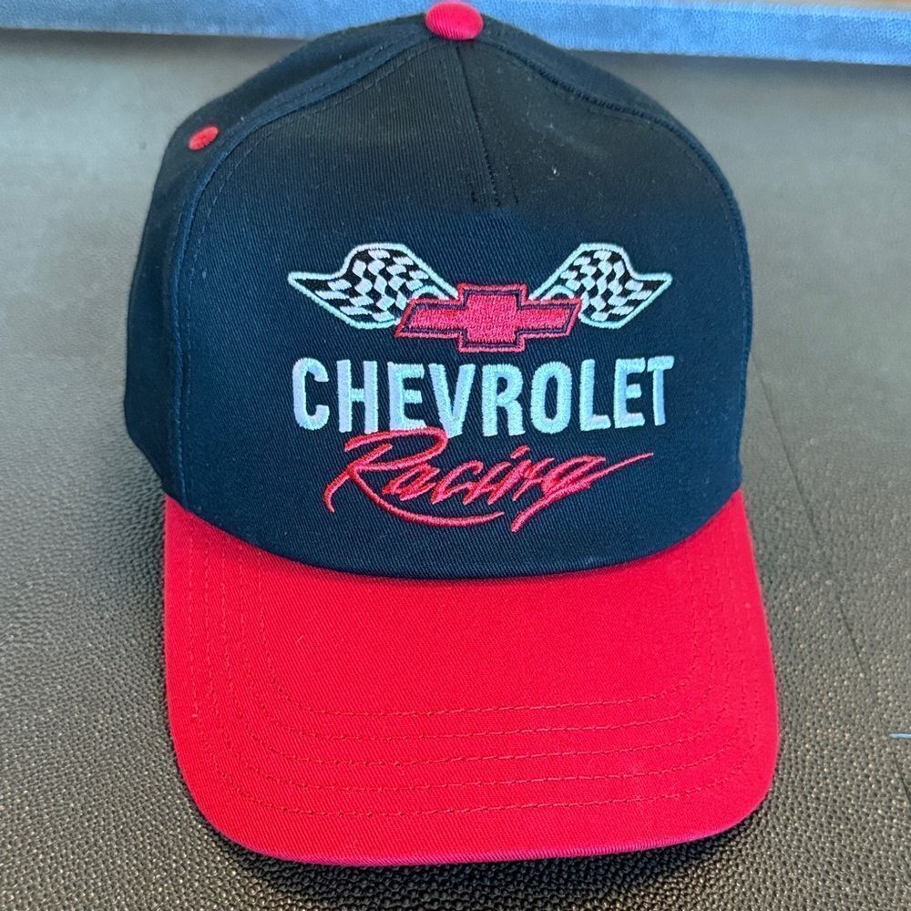 American Needle Chevrolet Racing black and red Cap NWT